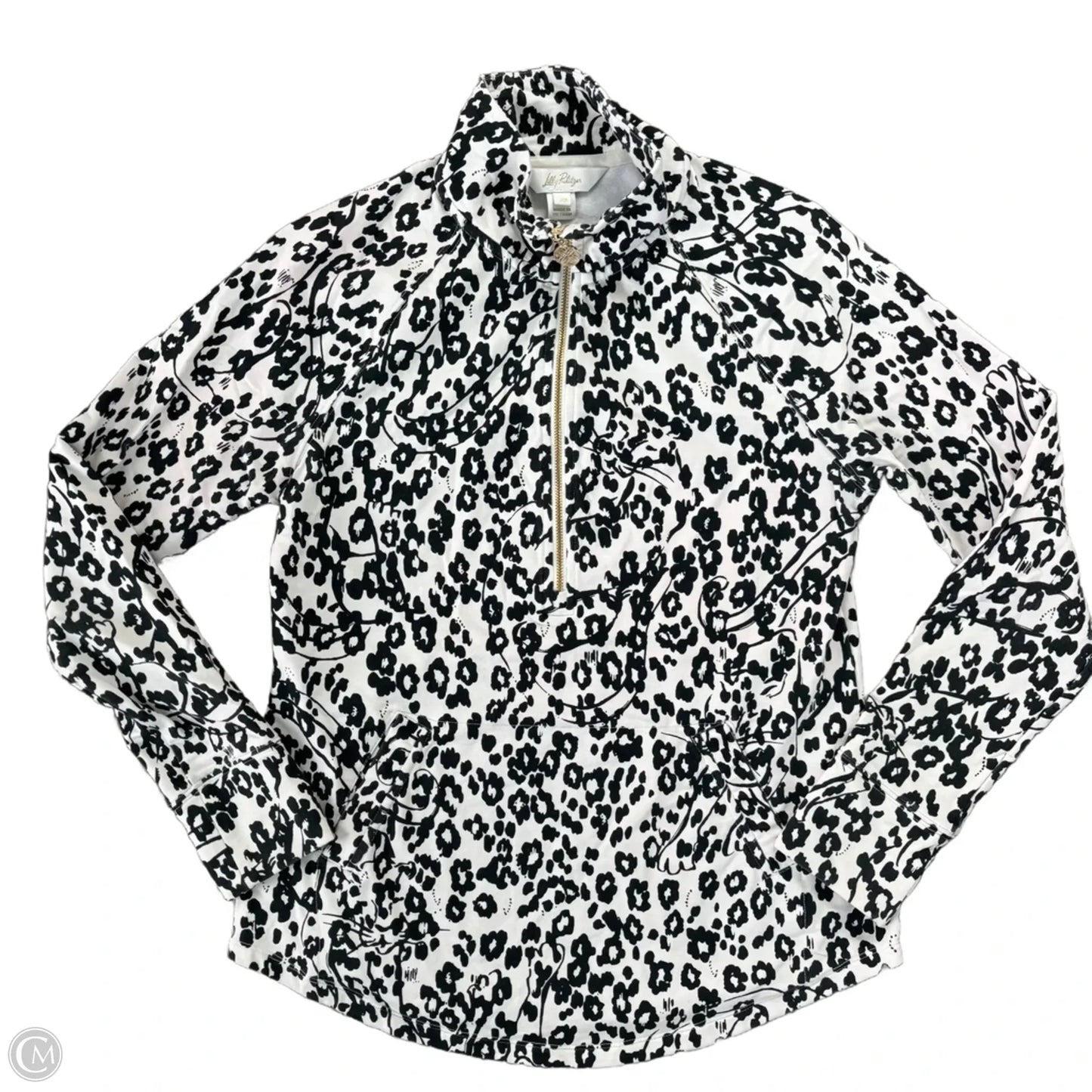 Sweatshirt Designer By Lilly Pulitzer In Black & White, Size: Xs