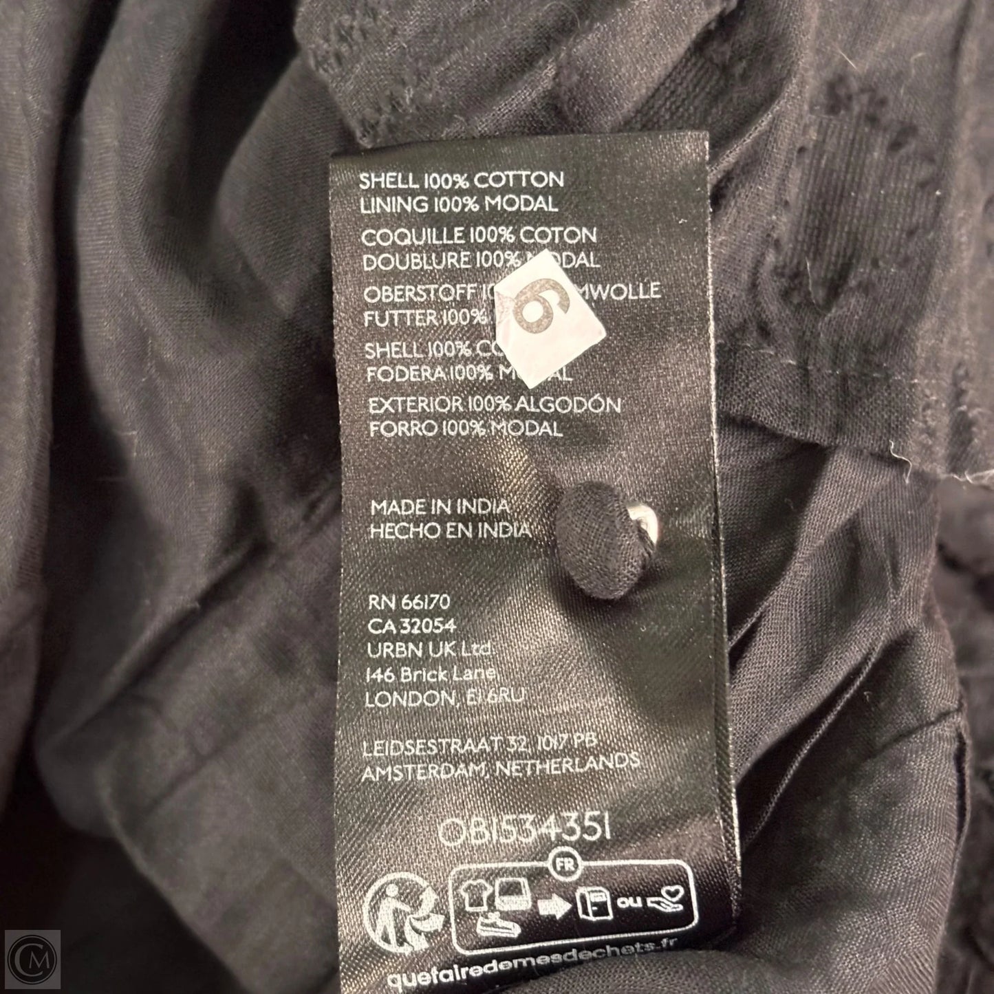 Dress Casual Short By Anthropologie In Black, Size: S