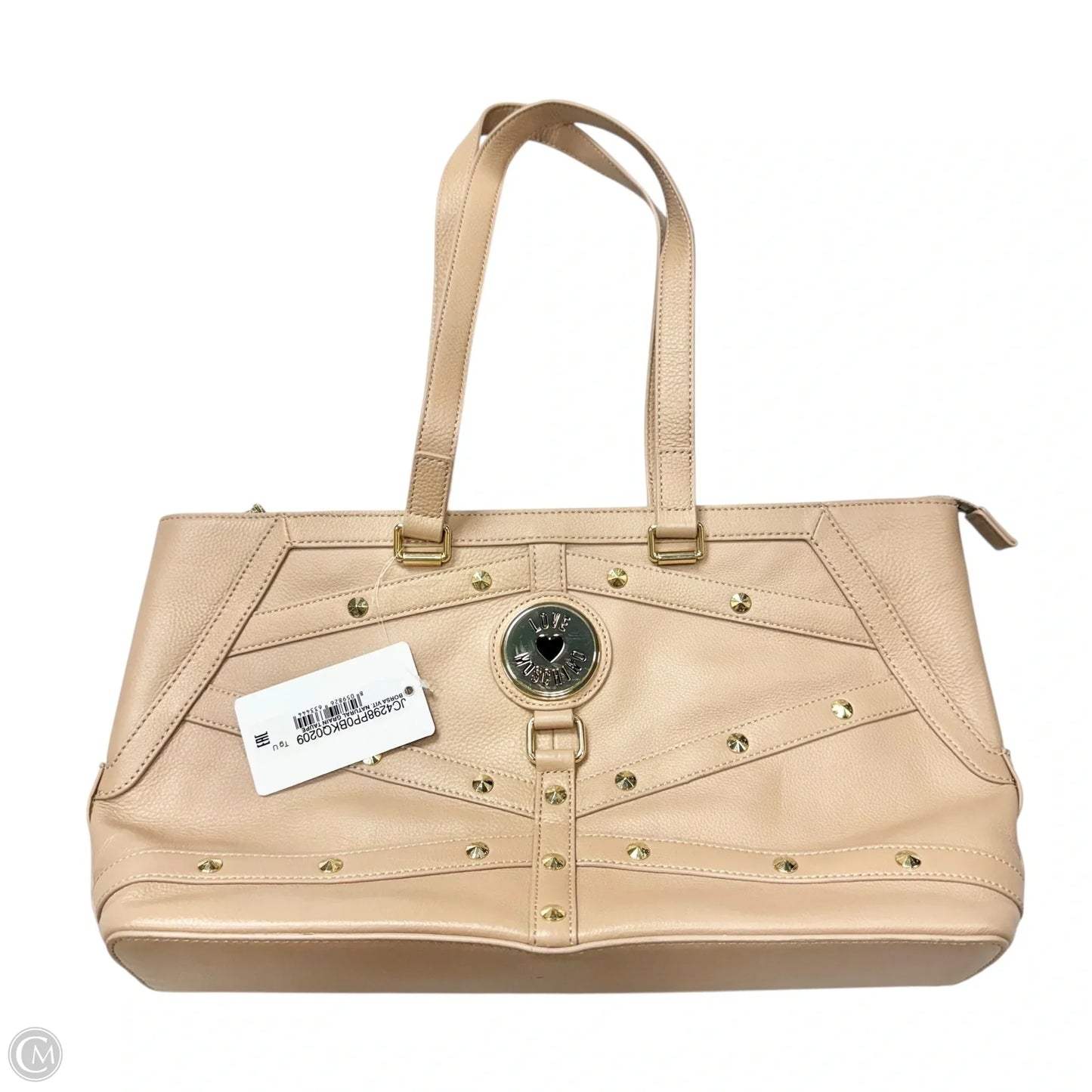 Handbag Leather By Love Moschino, Size: Large