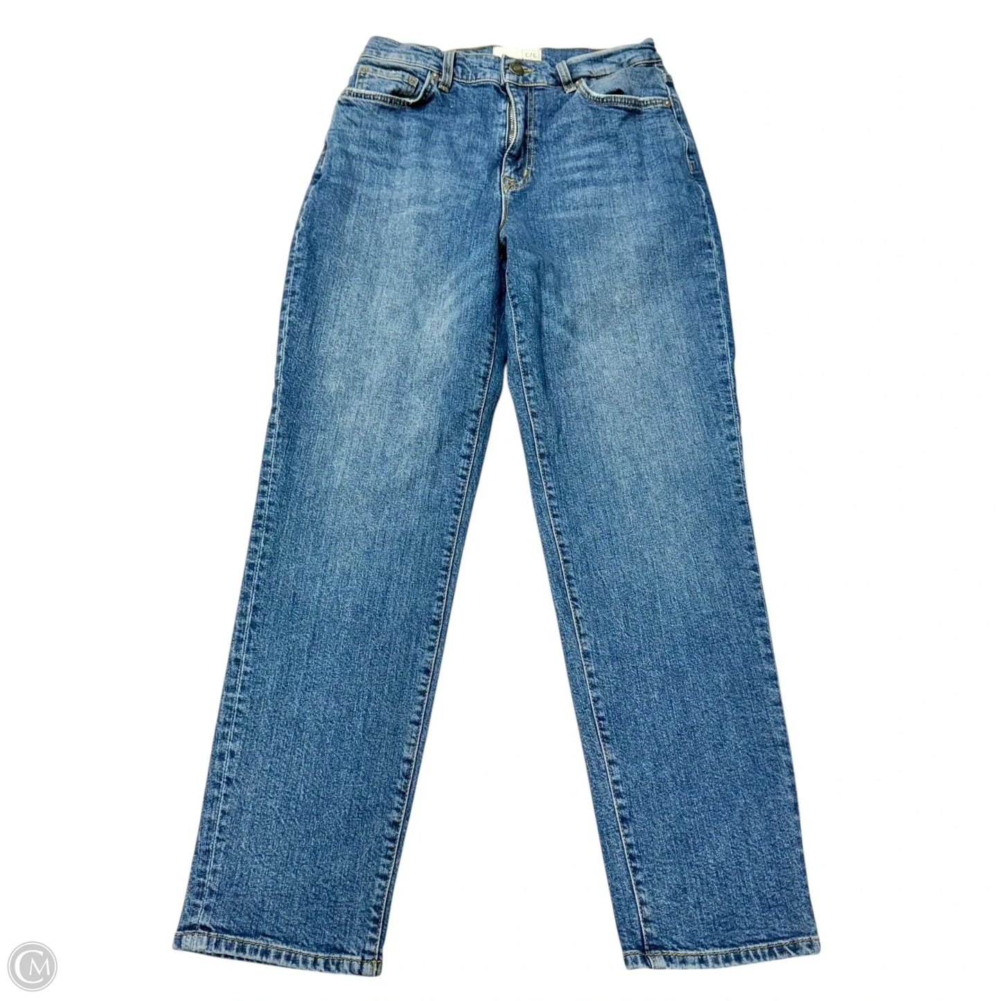 Jeans Straight By Current/elliott In Blue Denim, Size: 2