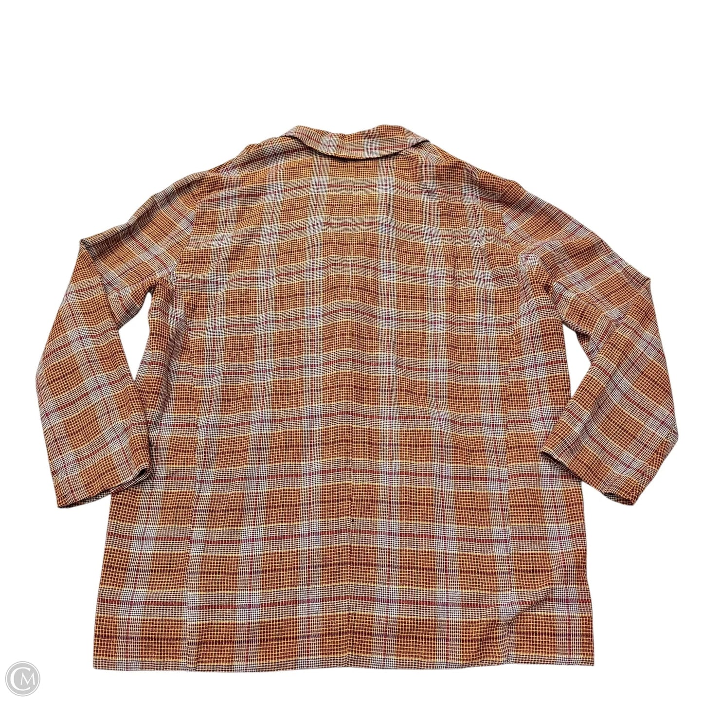 Blazer By Free People In Plaid Pattern, Size: M