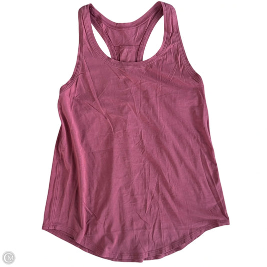 Athletic Tank Top By Lululemon In Pink, Size: M