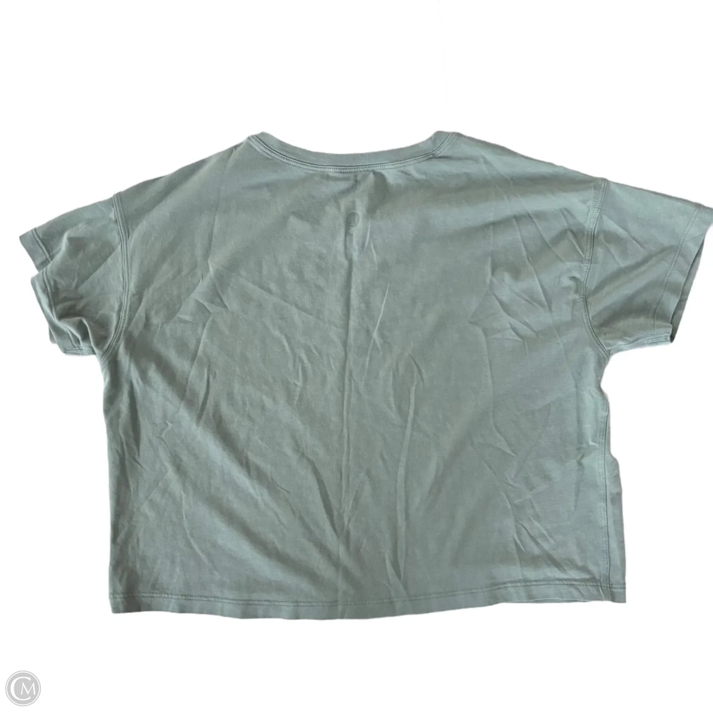 Athletic Top Short Sleeve By Lululemon In Green, Size: M