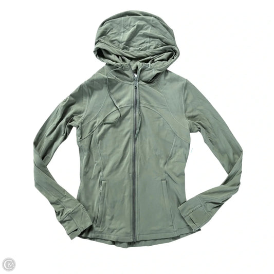 Athletic Jacket By Lululemon In Green, Size: M