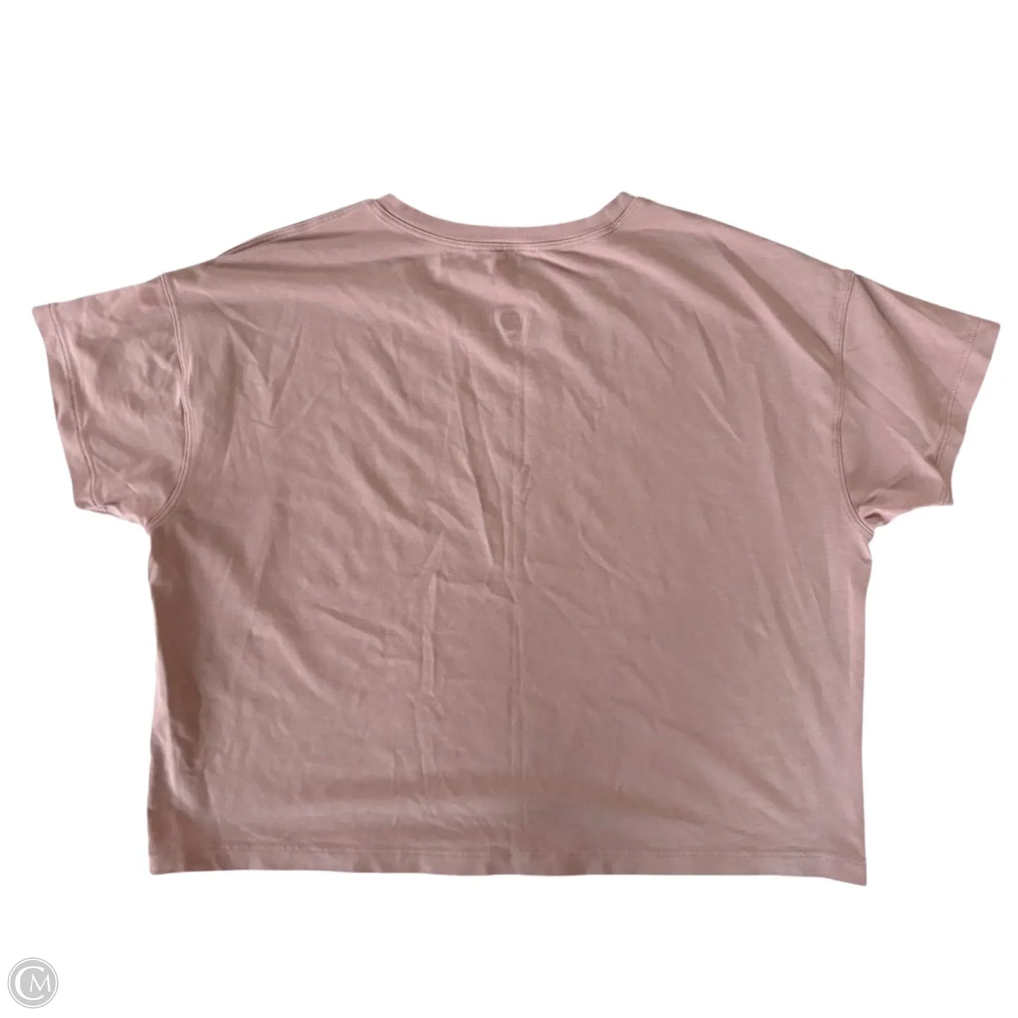 Athletic Top Short Sleeve By Lululemon In Pink, Size: M