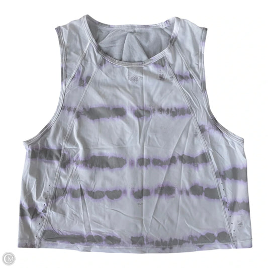 Athletic Tank Top By Lululemon In Grey & Purple, Size: S