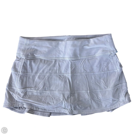 Athletic Skort By Lululemon In White, Size: S