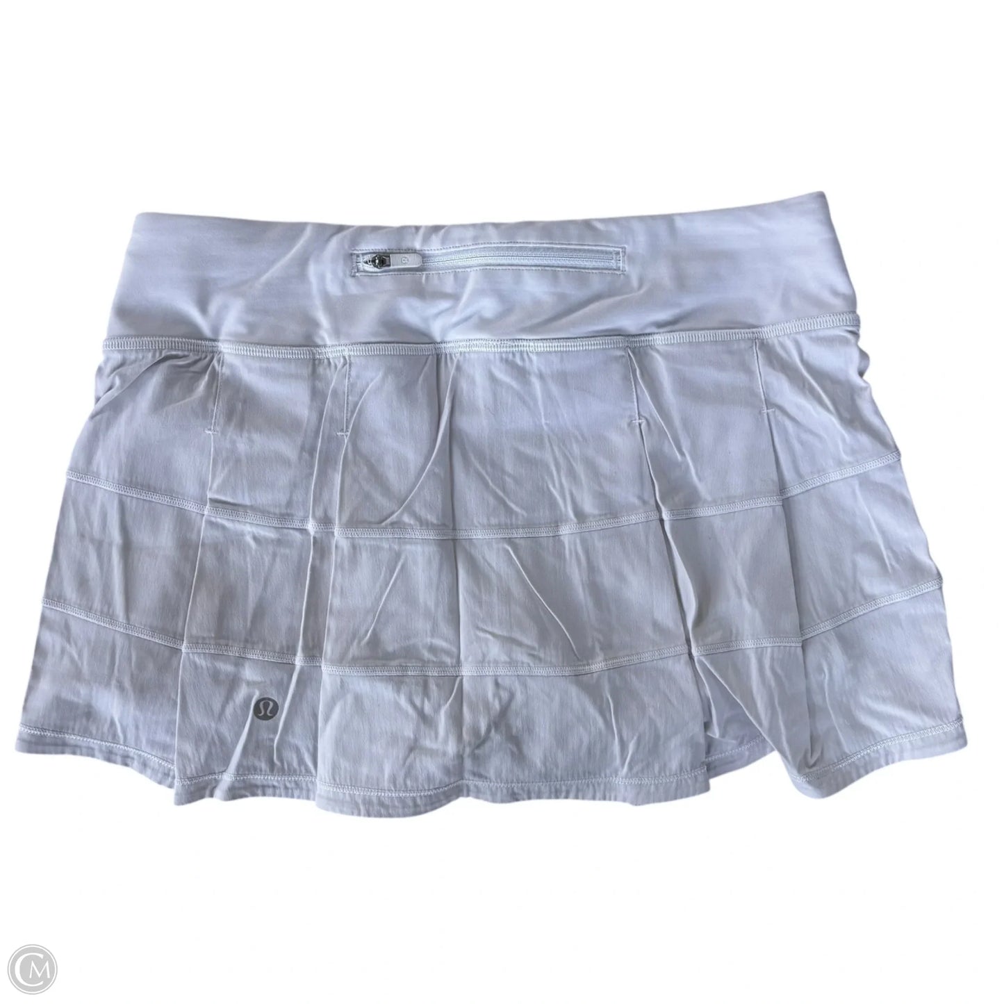 Athletic Skort By Lululemon In White, Size: S
