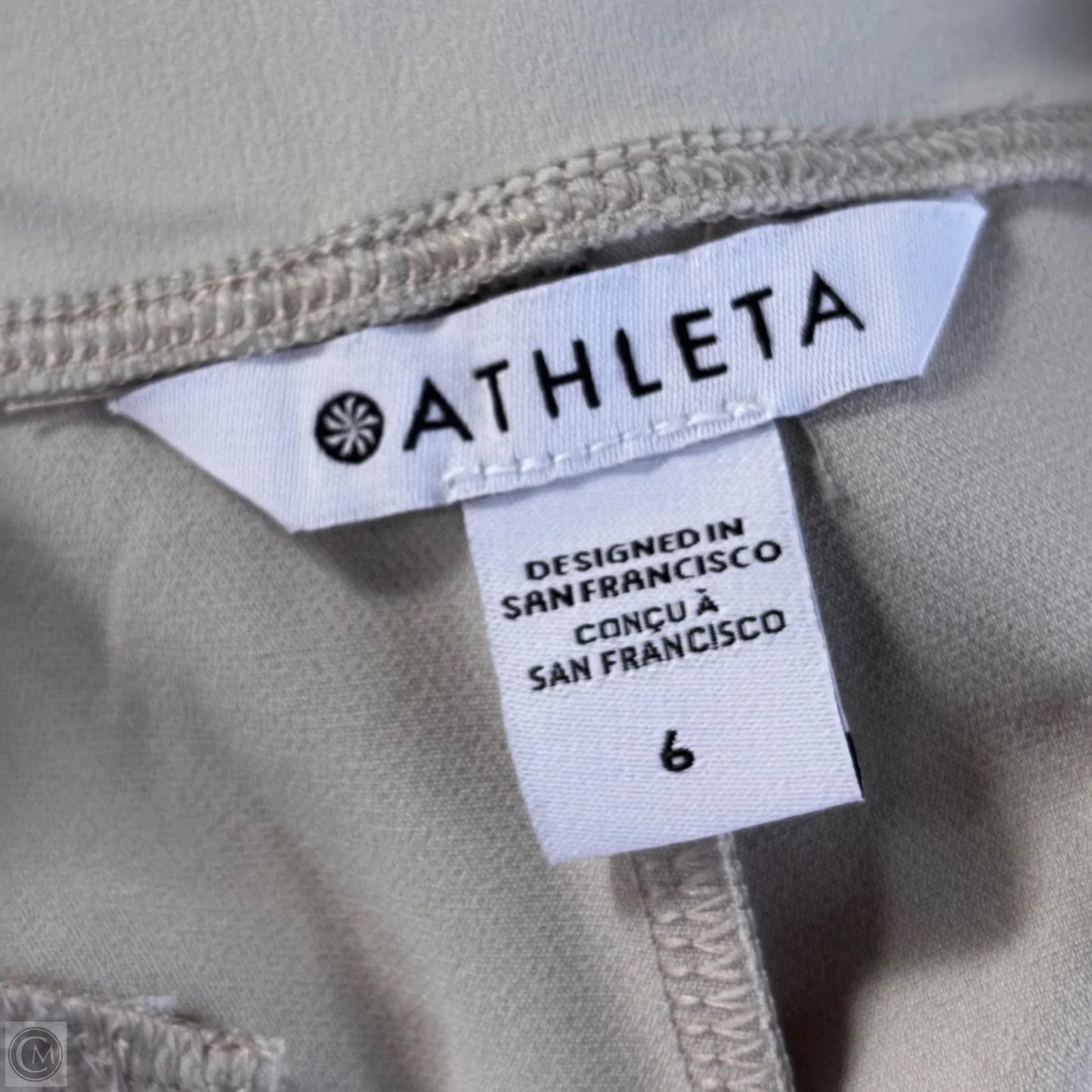 Athletic Pants By Athleta In Cream, Size: S