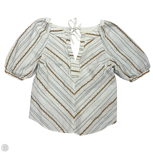 Top Short Sleeve By Maeve In White, Size: Xs