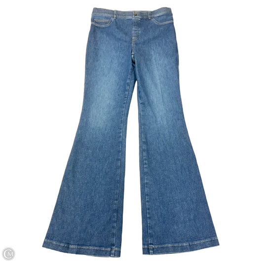 Jeans Flared By Spanx In Blue Denim, Size: Xl