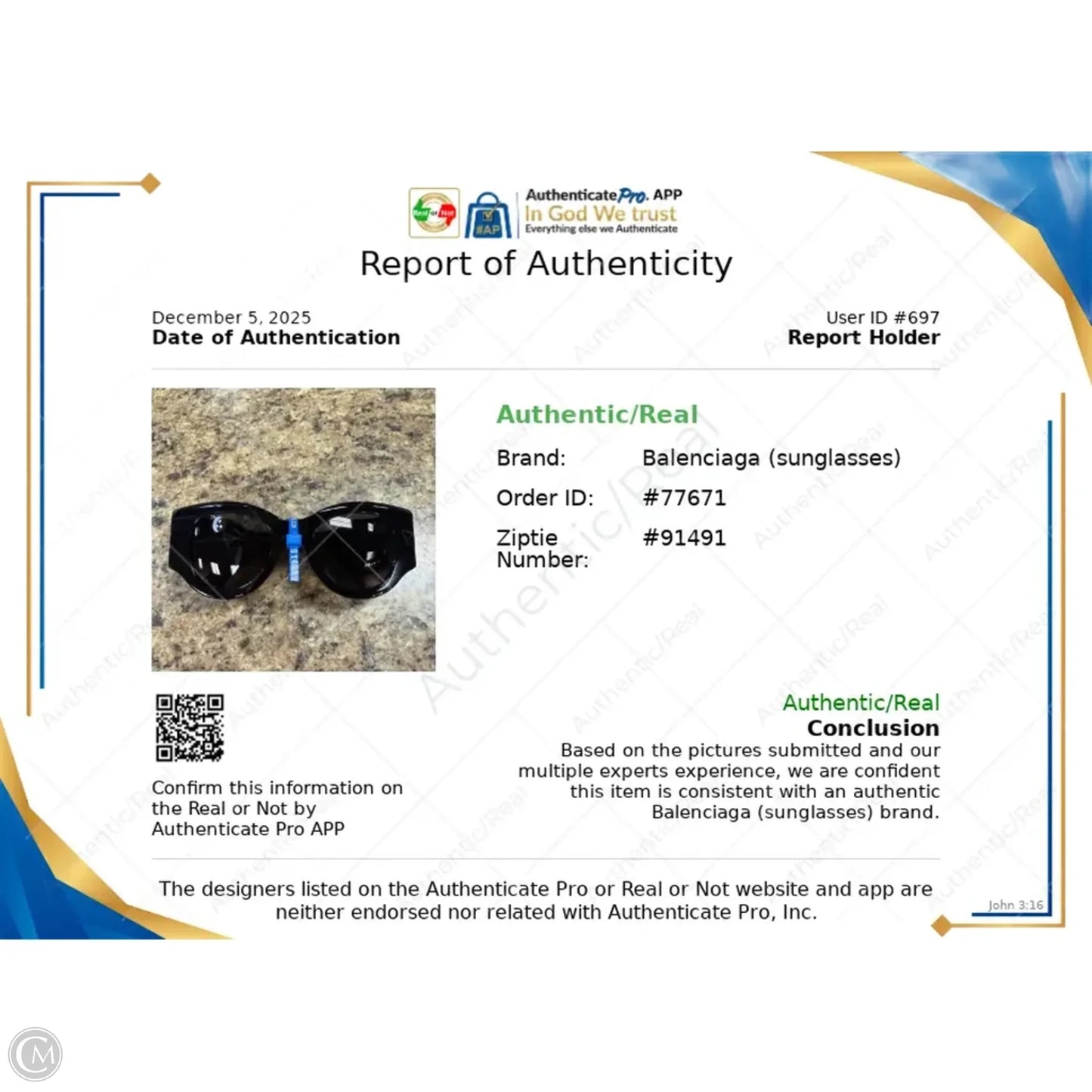 Sunglasses Luxury Designer By Balenciaga