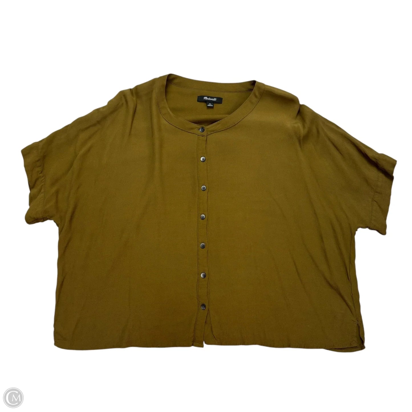 Top Short Sleeve By Madewell In Green, Size: Xl