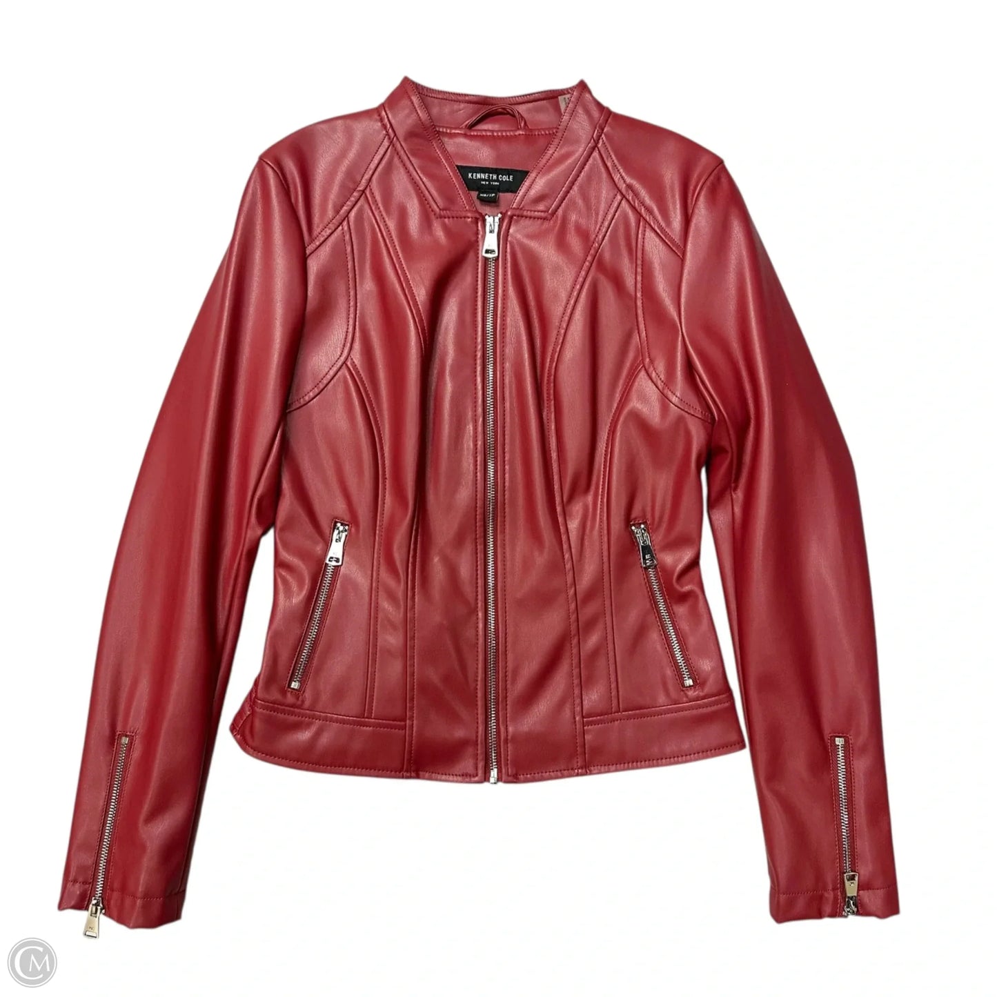Jacket Moto By Kenneth Cole In Red, Size: Xs