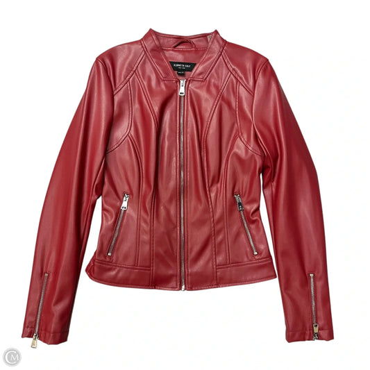 Jacket Moto By Kenneth Cole In Red, Size: Xs