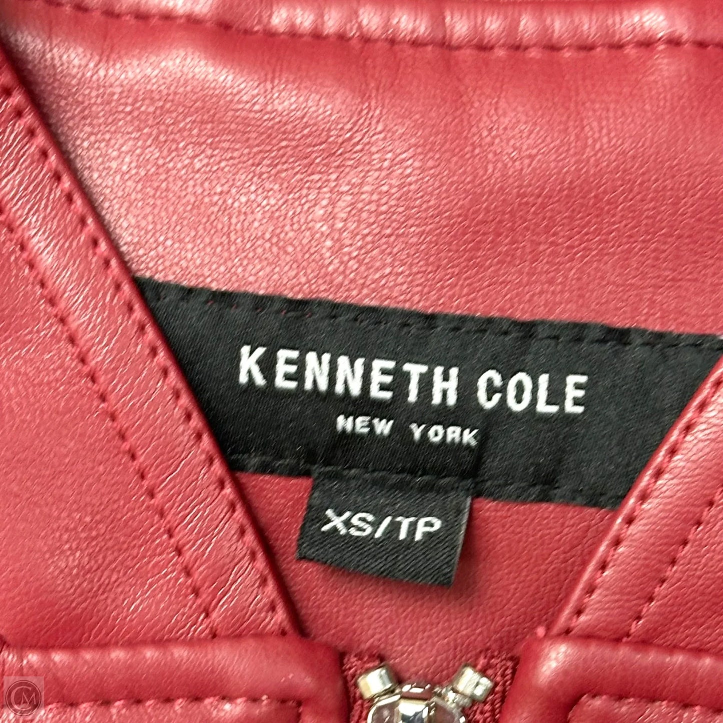 Jacket Moto By Kenneth Cole In Red, Size: Xs