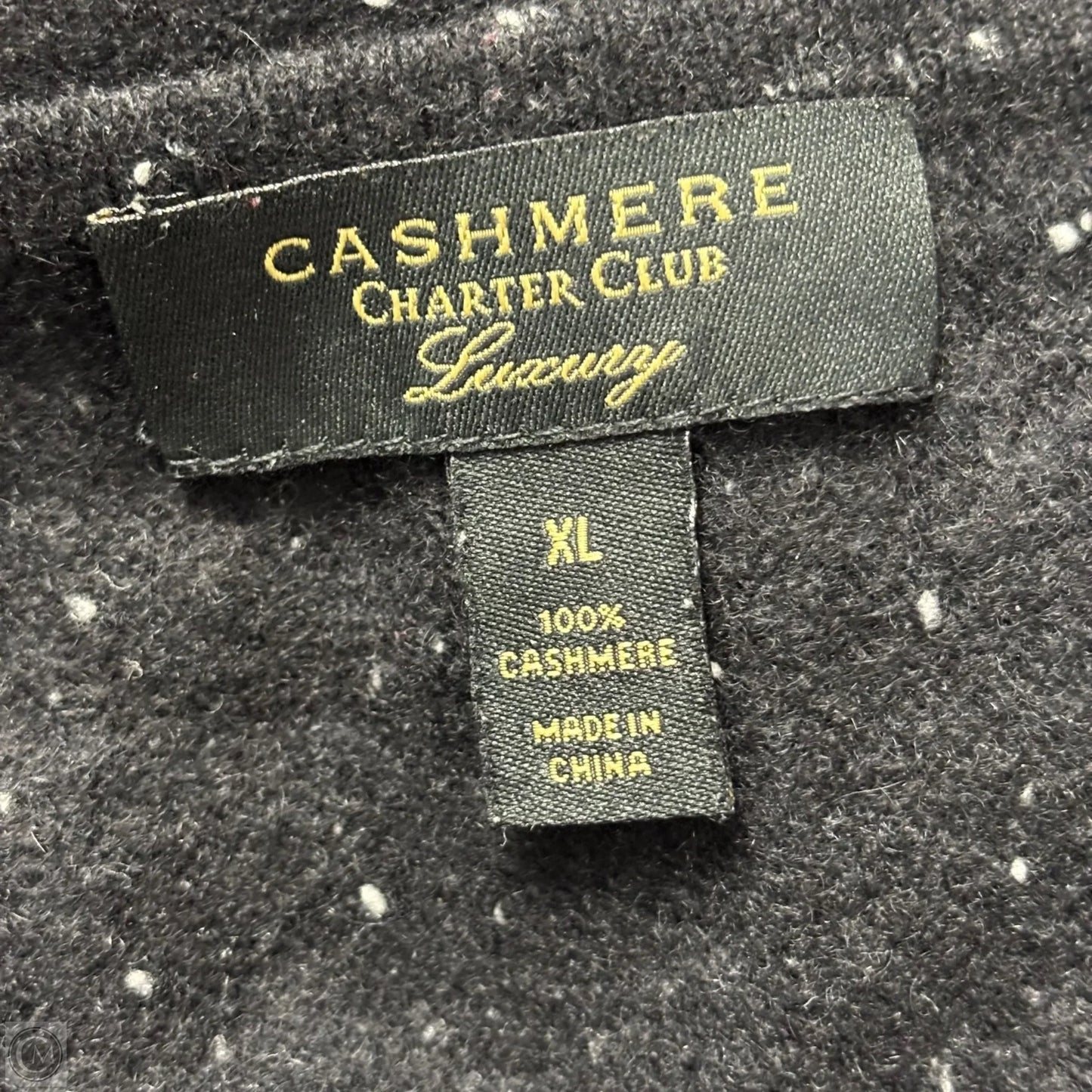Sweater Cashmere By Charter Club In Black, Size: Xl
