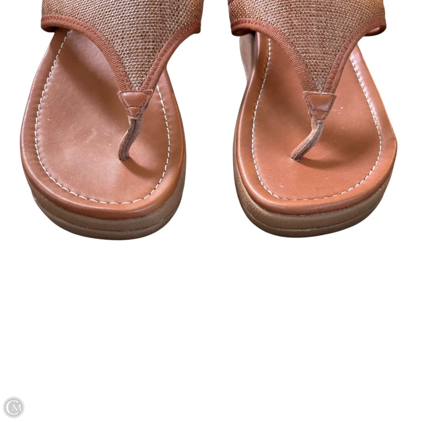 Sandals Heels Wedge By Fitflop In Brown, Size: 7
