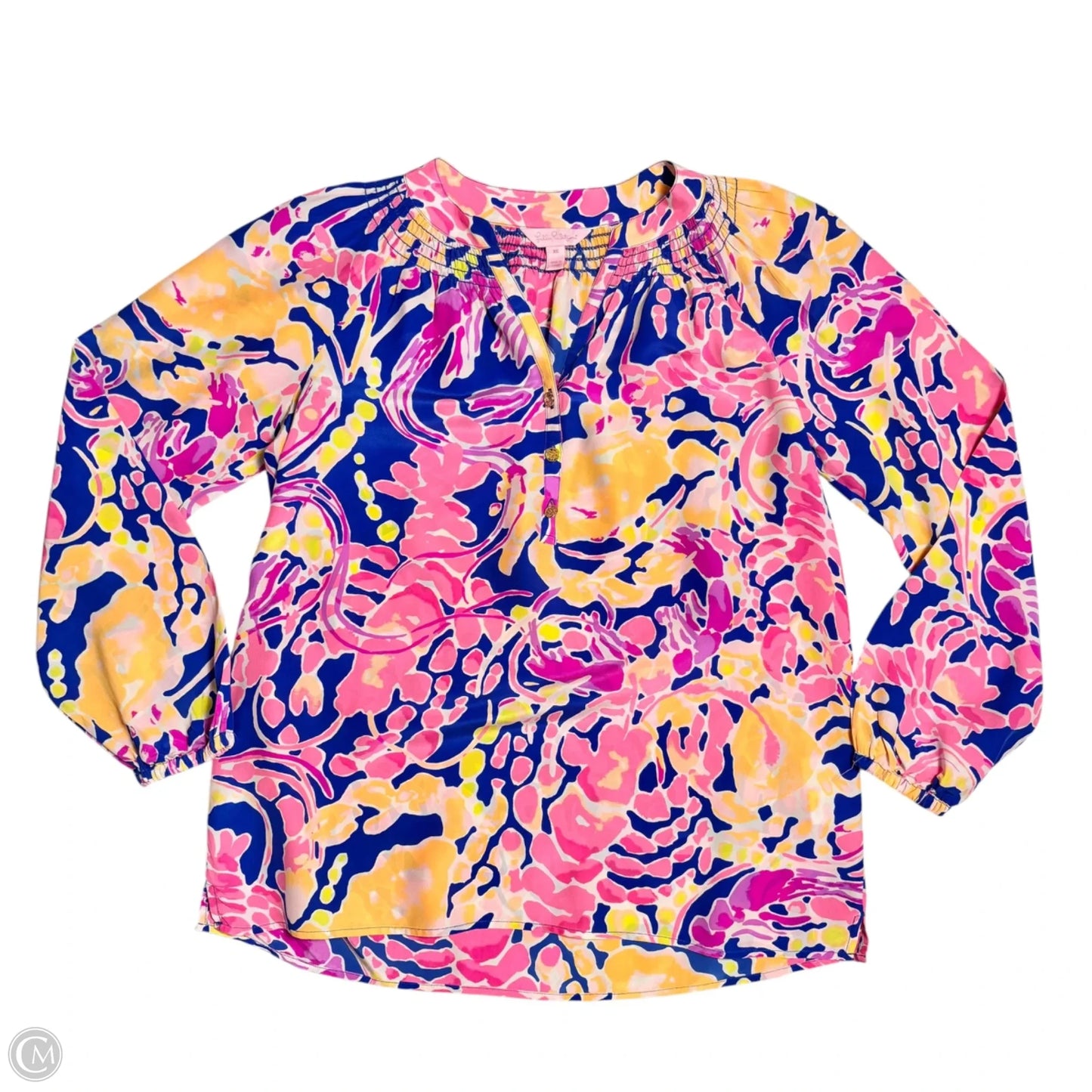 Top Long Sleeve Designer By Lilly Pulitzer In Pink, Size: Xs