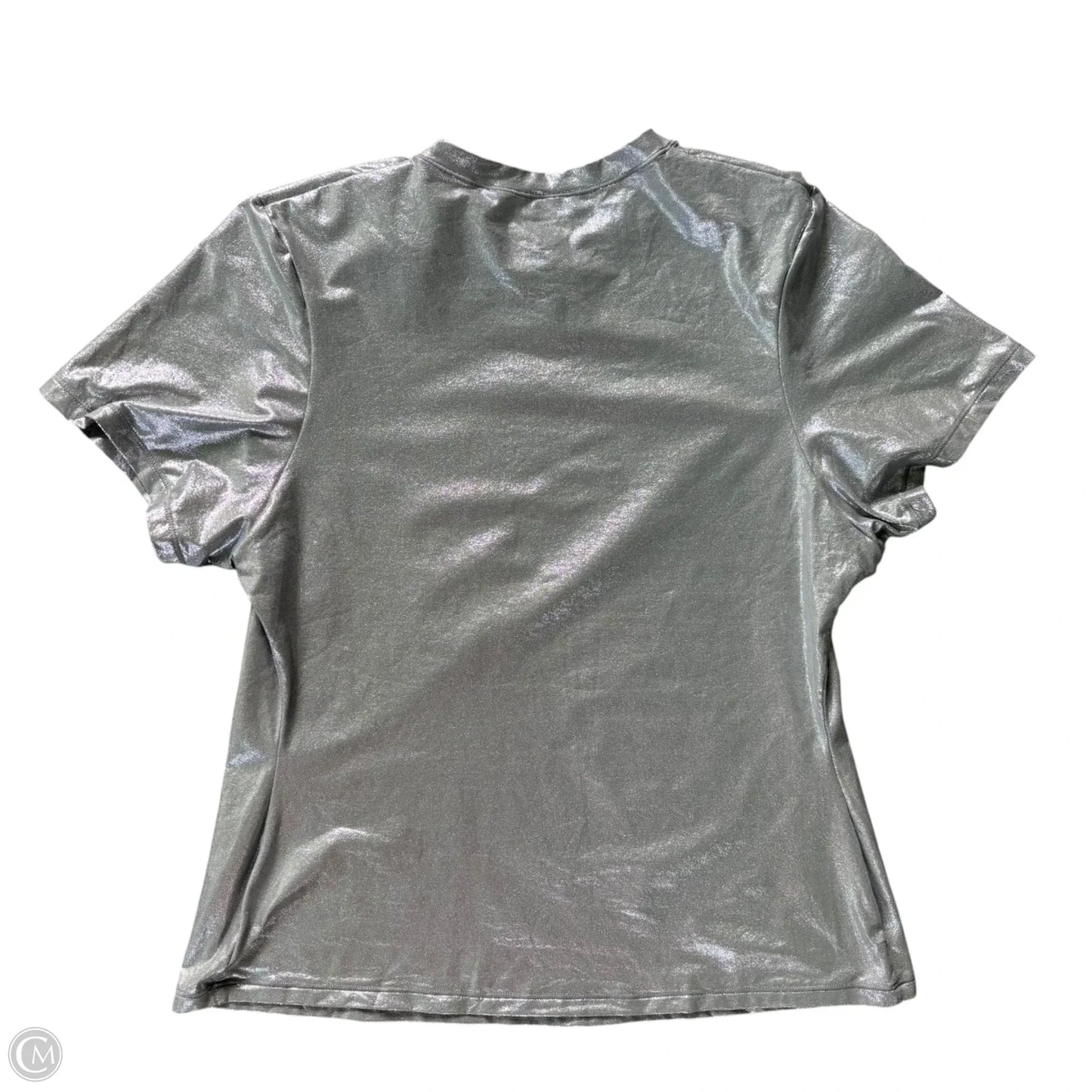 Top Short Sleeve By Skims In Silver, Size: Xl