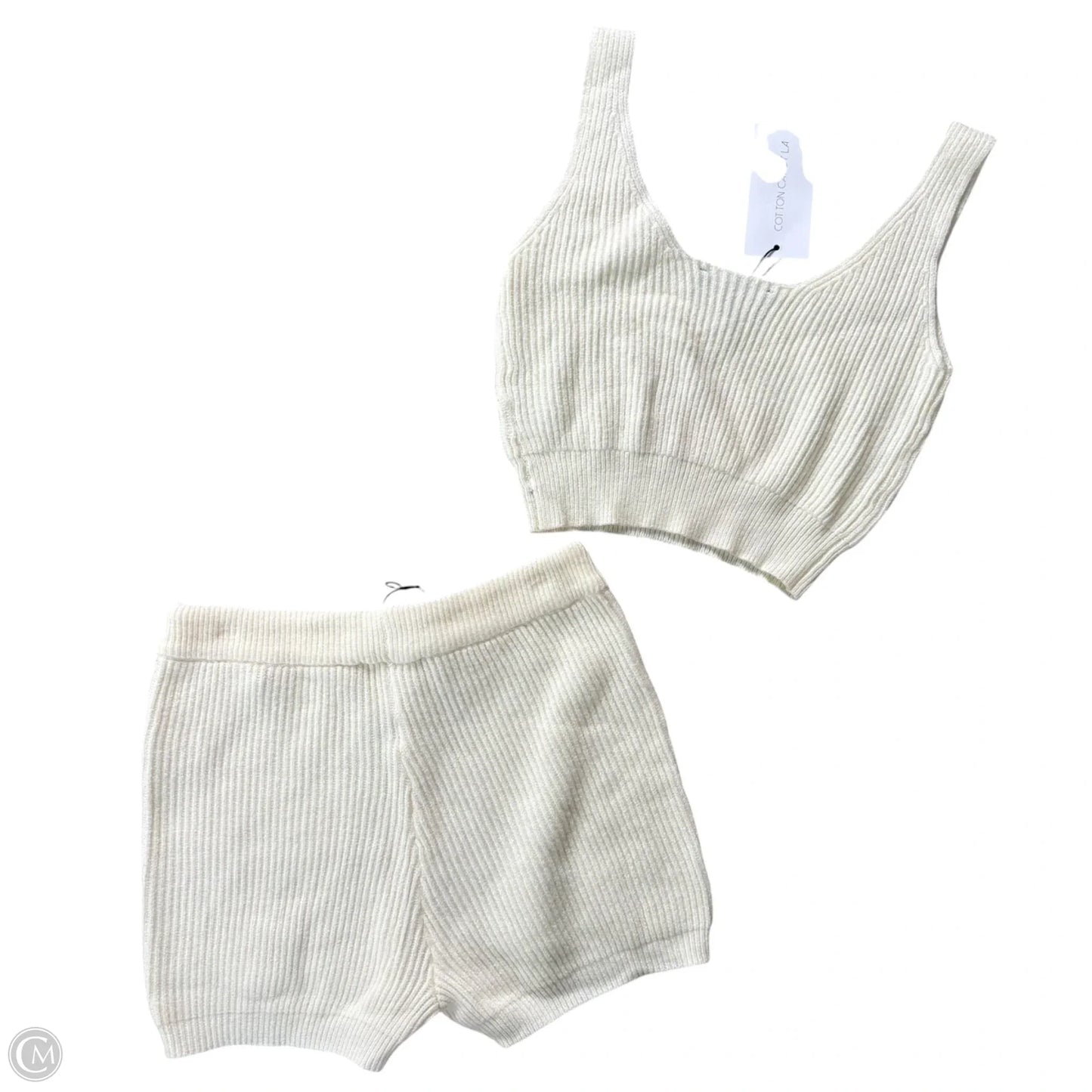 Shorts Set By Cotton Candy Land In White, Size: M