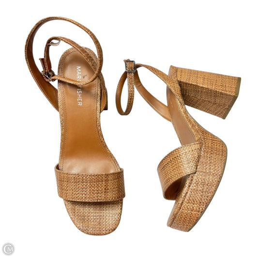 Shoes Heels Block By Marc Fisher In Brown, Size: 8