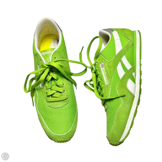Shoes Sneakers By Reebok In Green, Size: 8
