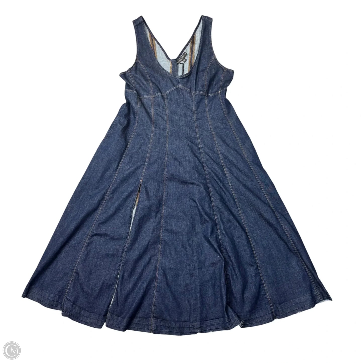 Dress Casual Maxi By Ashley Graham In Blue Denim, Size: Xl