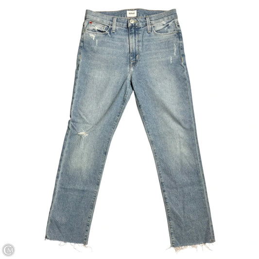 Jeans Straight By Hudson In Blue Denim, Size: 4