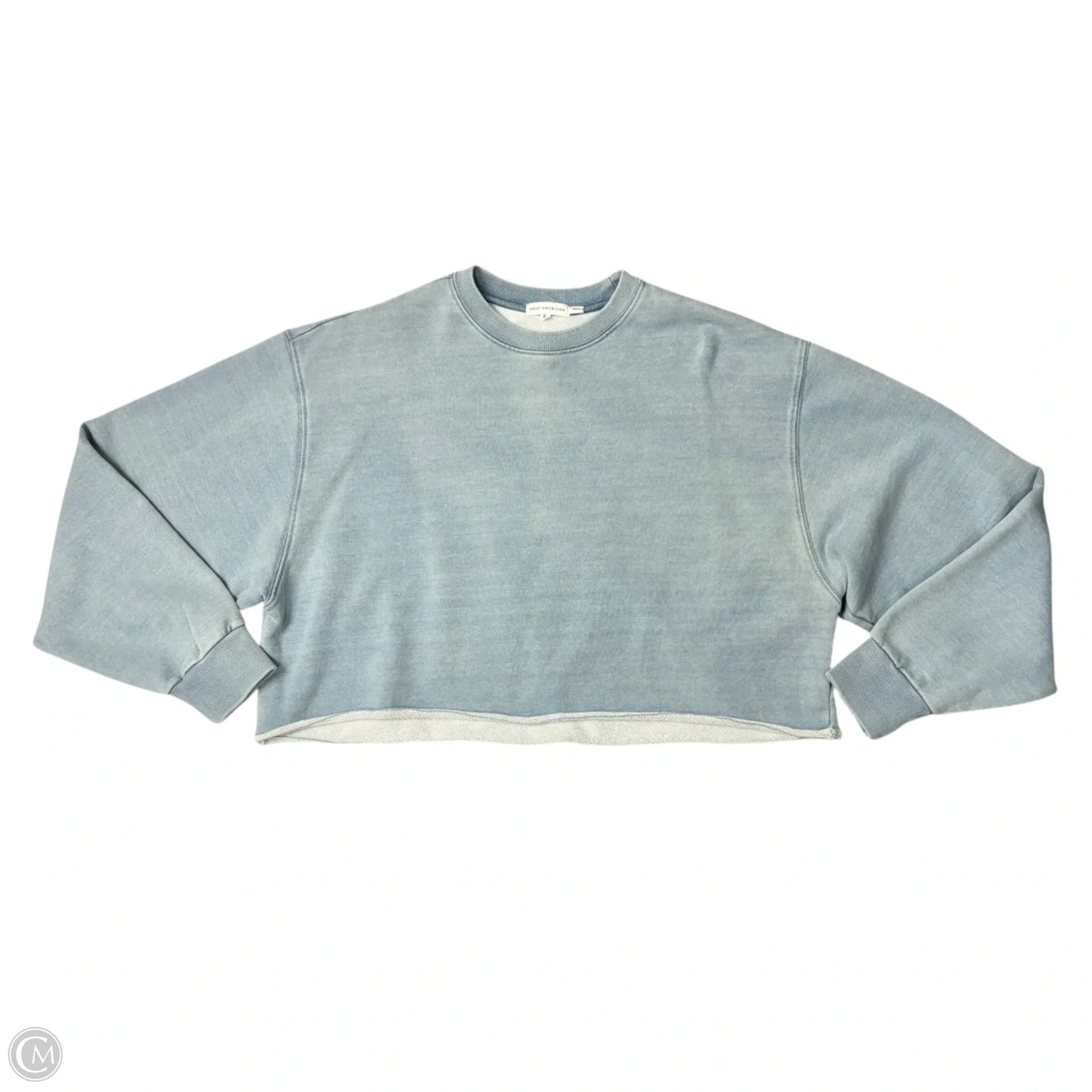 Sweatshirt Crewneck By Good American In Blue, Size: Xs