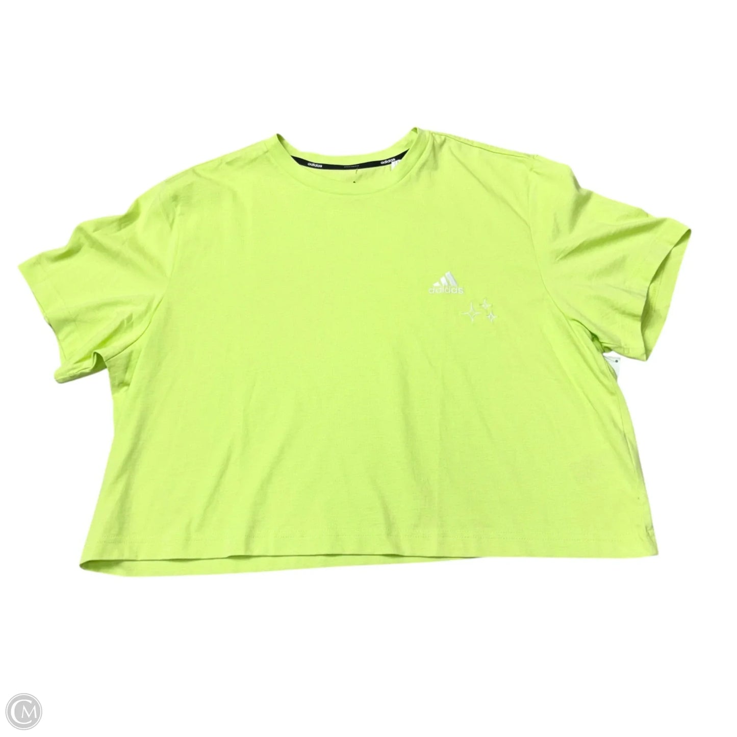 Top Short Sleeve By Adidas In Green, Size: Xl