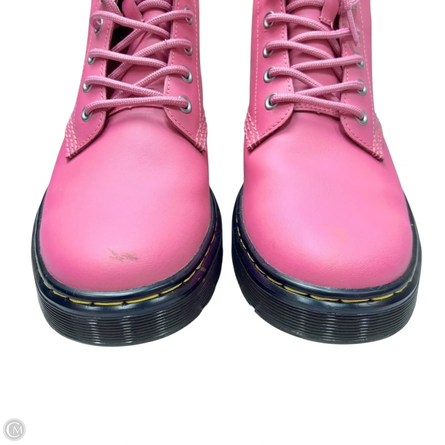 Boots Ankle Flats By Dr Martens In Pink, Size: 10