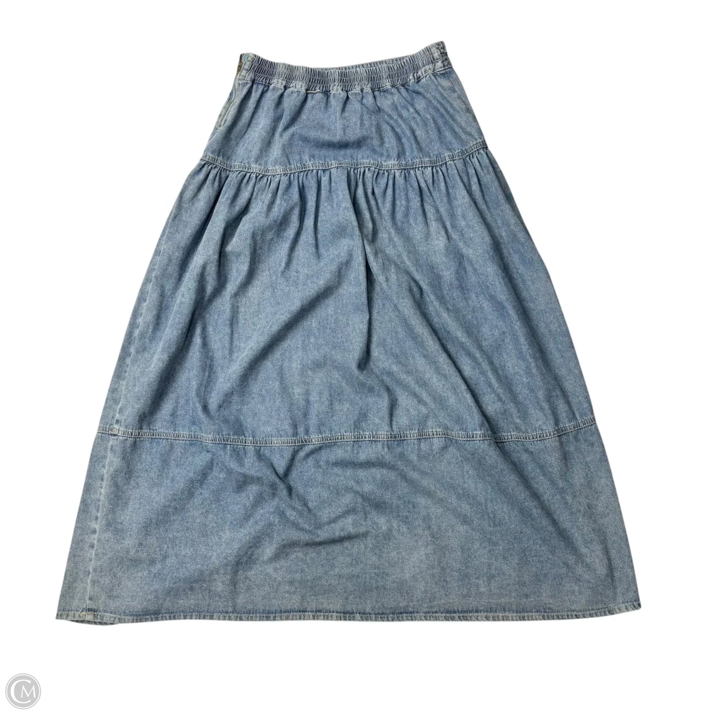 Skirt Maxi By Heartloom In Blue Denim, Size: M