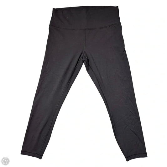 Athletic Leggings By Lululemon In Black, Size: Xl