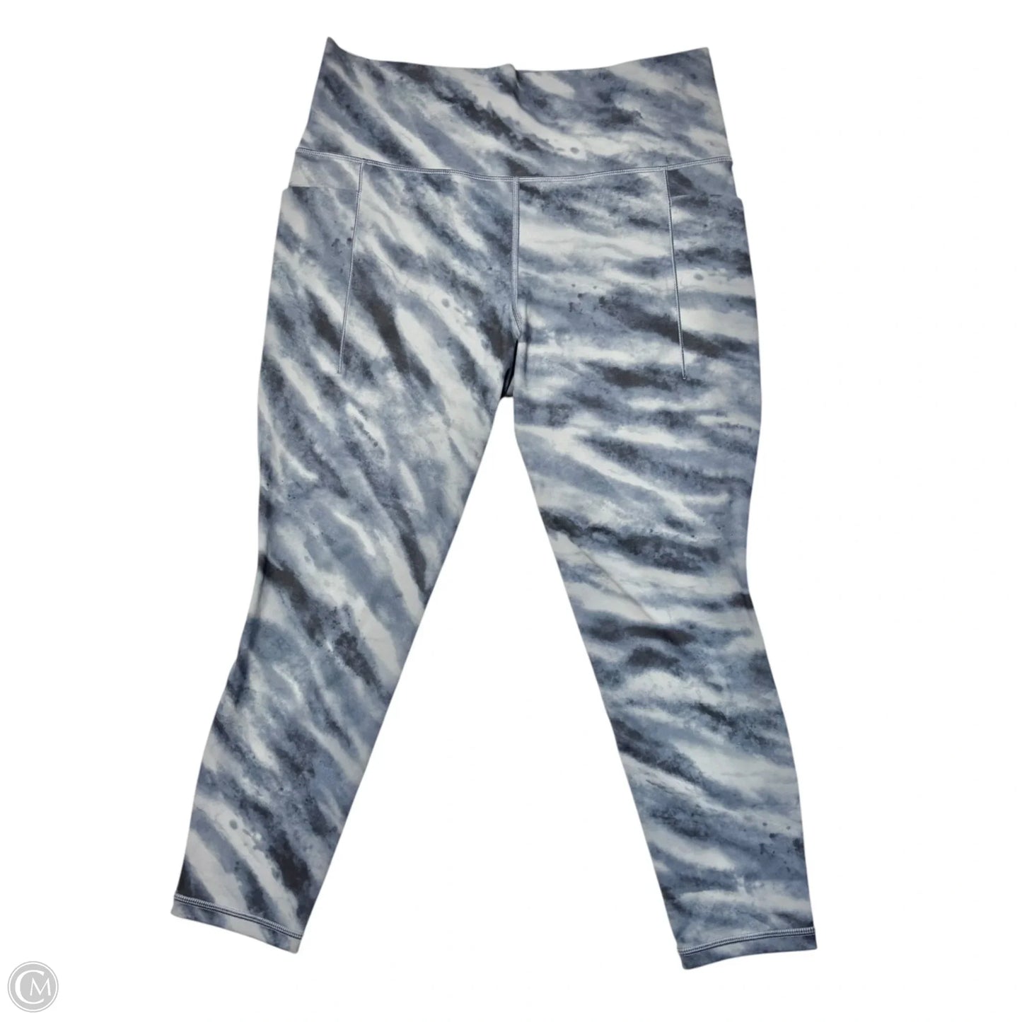 Athletic Leggings By Athleta In Blue, Size: L