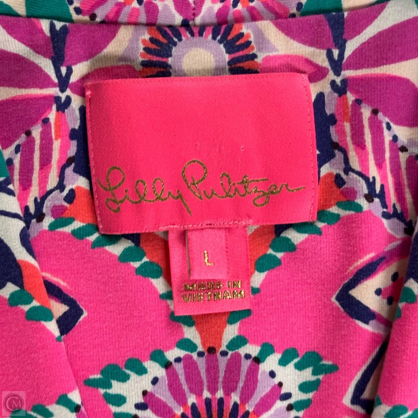 Dress Designer By Lilly Pulitzer In Pink & Purple, Size: L