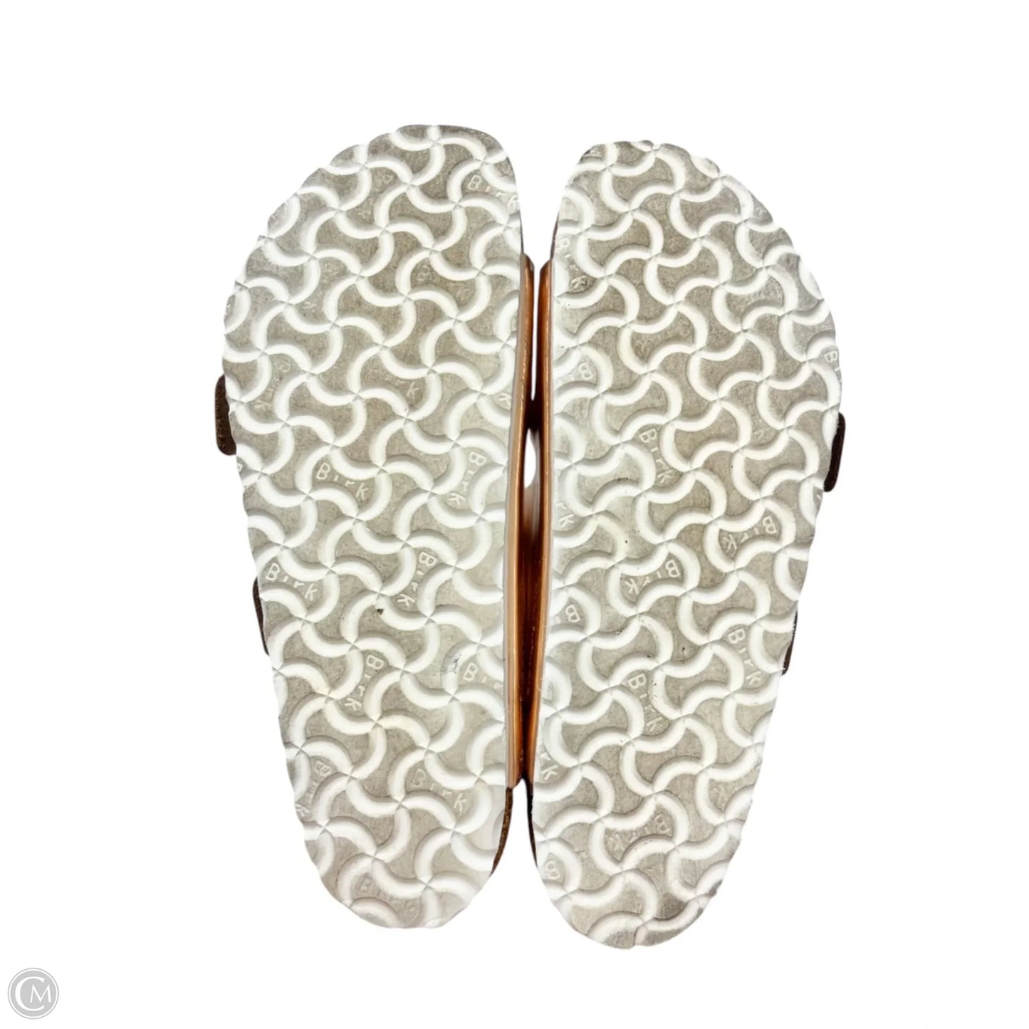 Sandals Flats By Birkenstock In Bronze, Size: 9.5