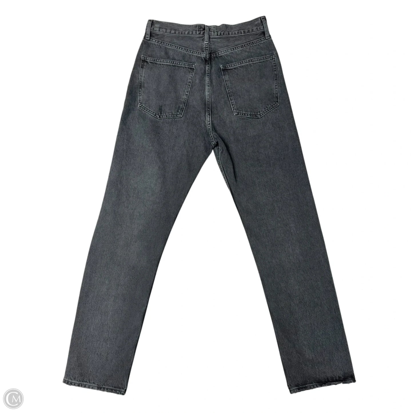 Jeans Straight By Agolde In Black Denim, Size: 4