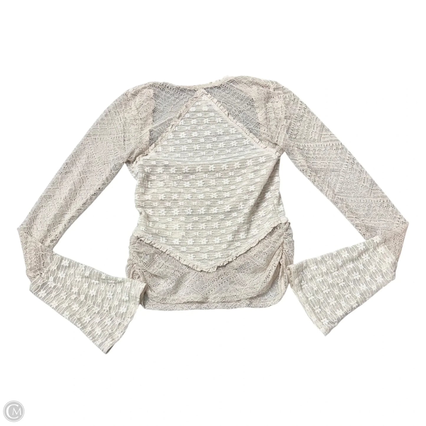 Top Long Sleeve By Free People In Beige, Size: Xs