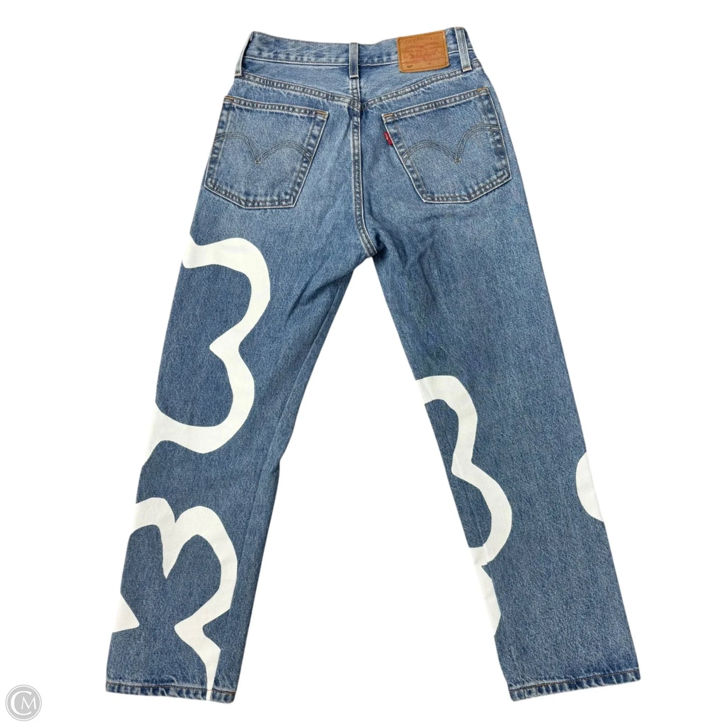 Jeans Straight By Levis In Blue Denim, Size: 0