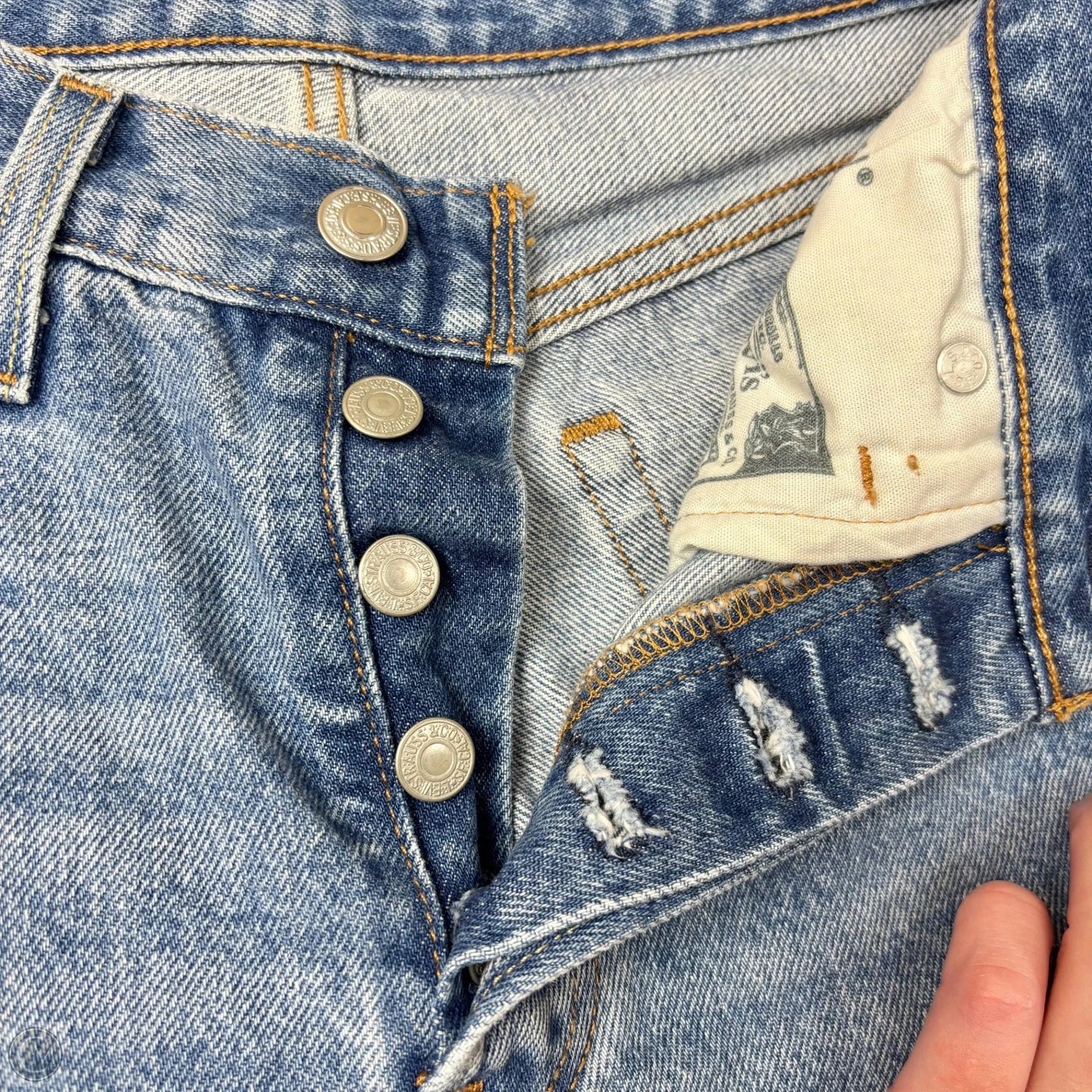 Jeans Straight By Levis In Blue Denim, Size: 0