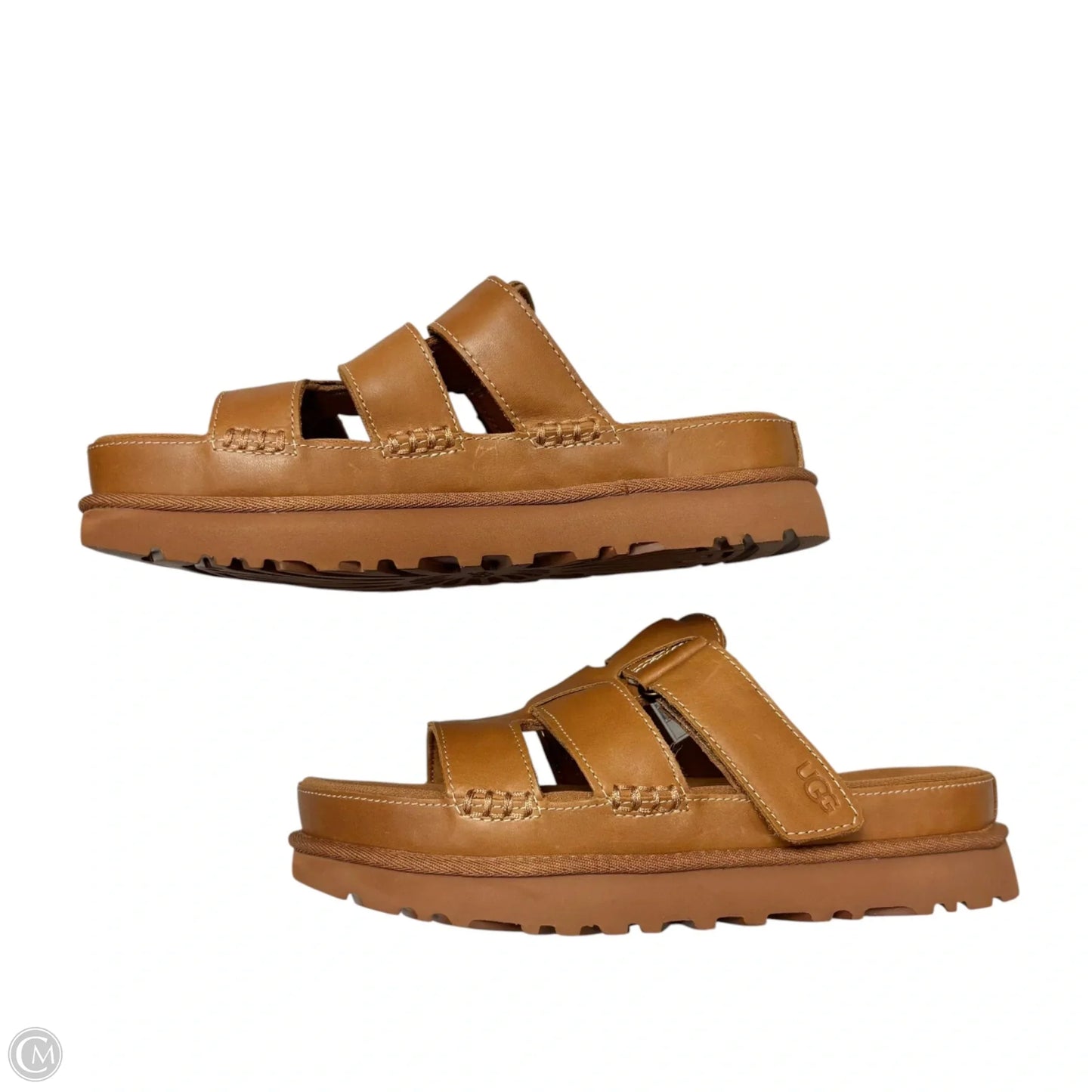 Sandals Designer By Ugg In Brown, Size: 7