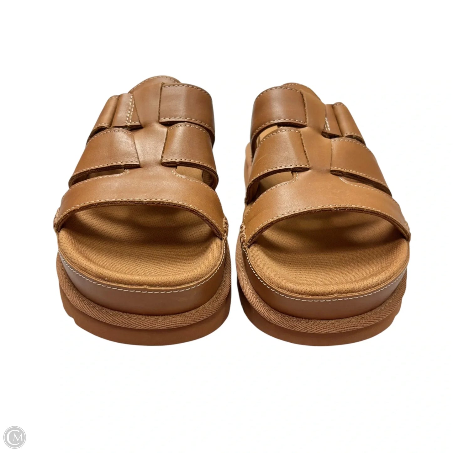 Sandals Designer By Ugg In Brown, Size: 7