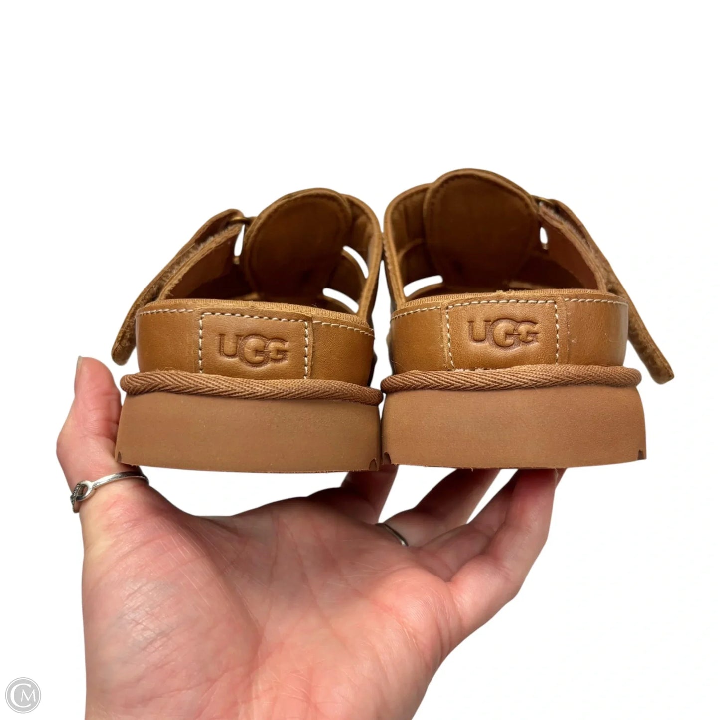 Sandals Designer By Ugg In Brown, Size: 7