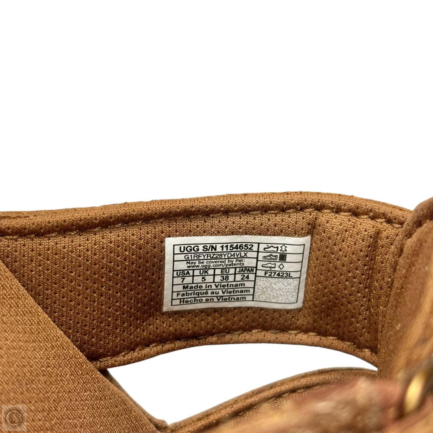 Sandals Designer By Ugg In Brown, Size: 7