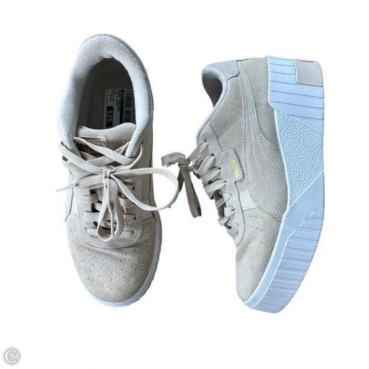 Shoes Sneakers By Puma In Tan & White, Size: 8.5