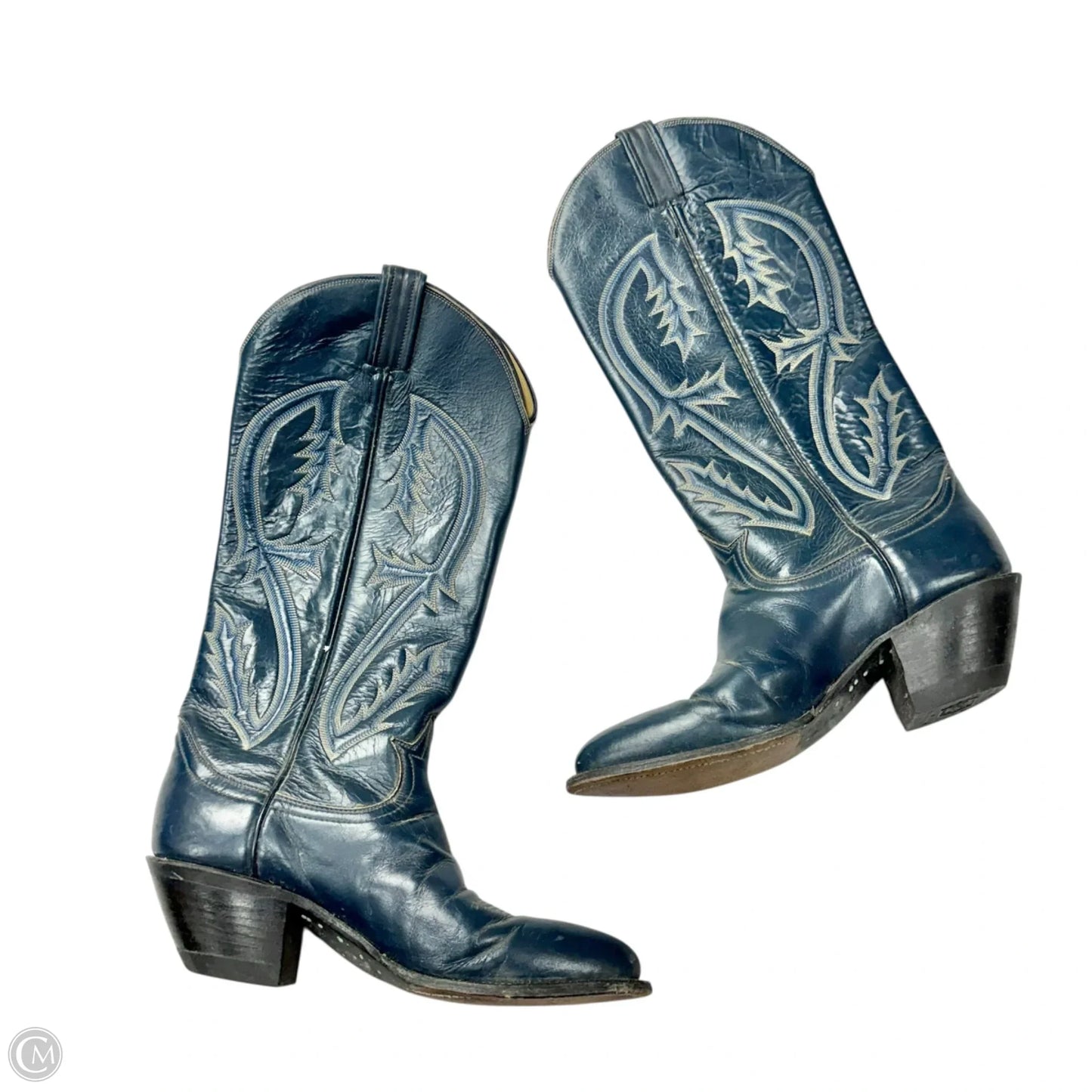 Boots Western By Tony Lama In Blue, Size: 7