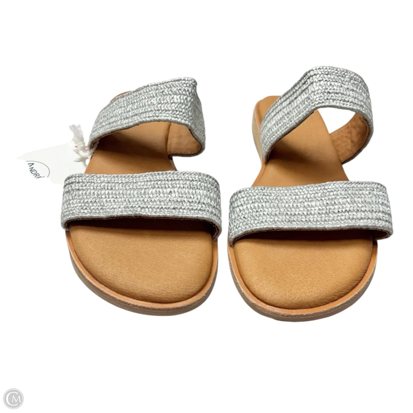 Sandals Flats By Andre Assous In Grey & Tan, Size: 7
