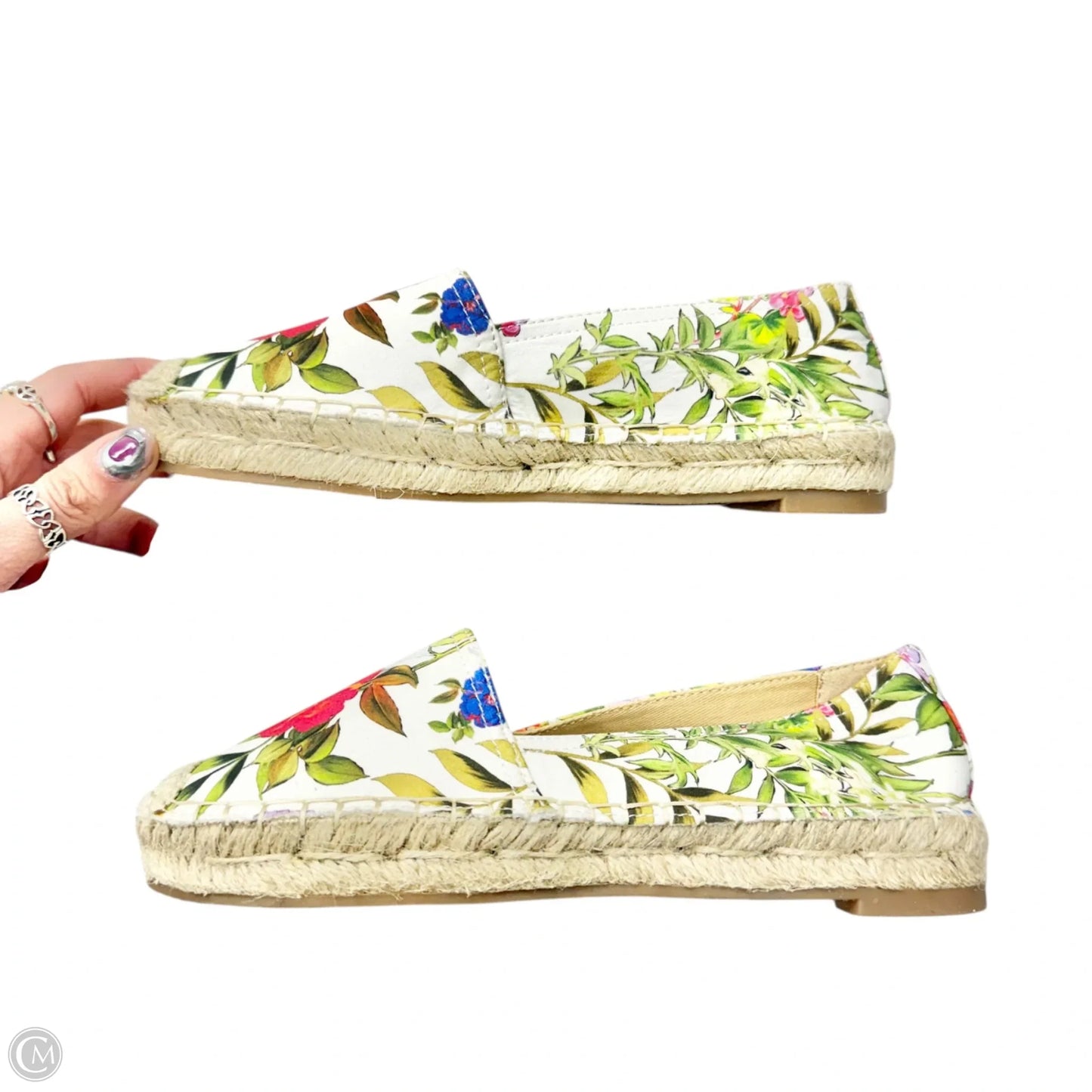 Shoes Flats By Nine West In Floral Print, Size: 6