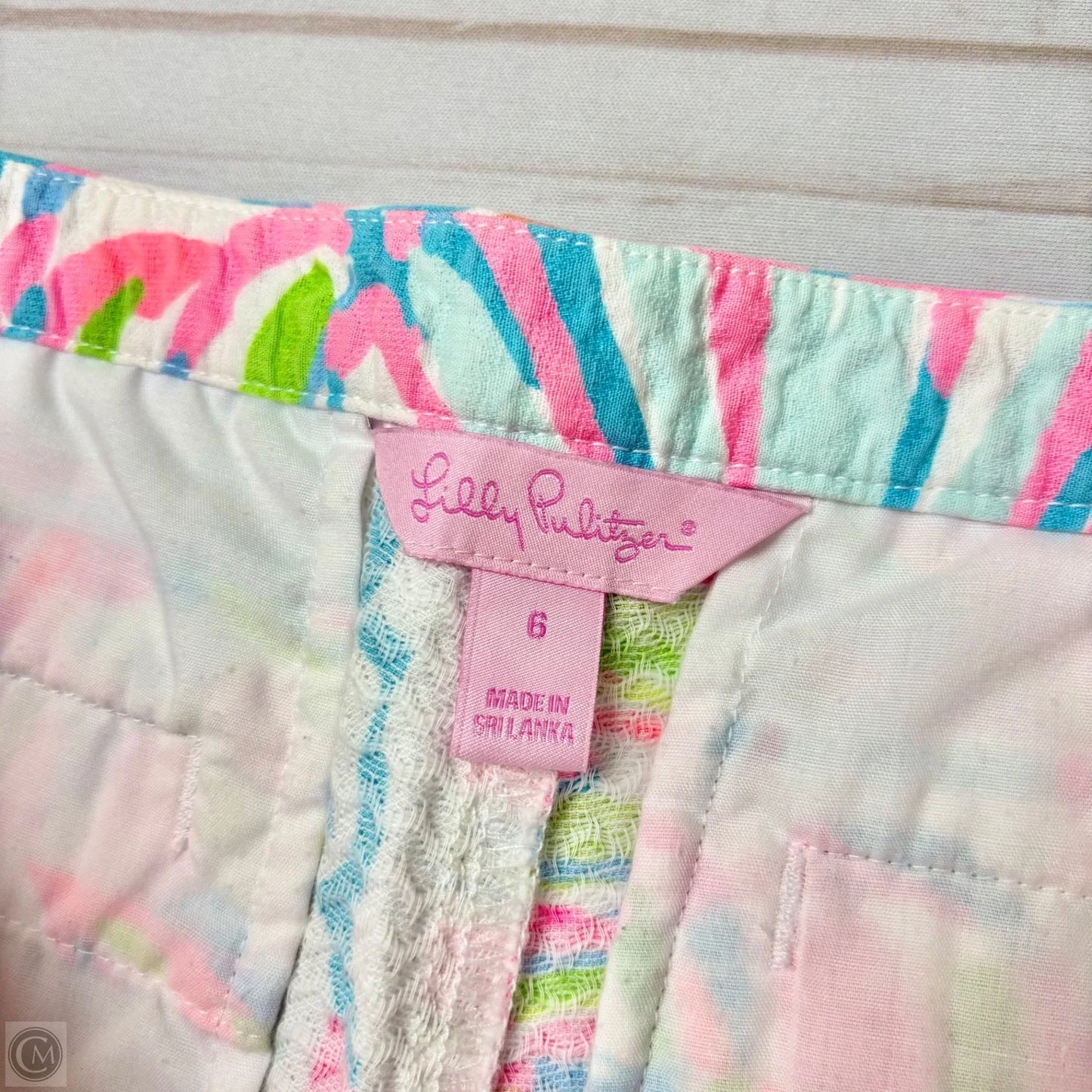 Shorts Designer By Lilly Pulitzer In Nautical Print, Size: 6